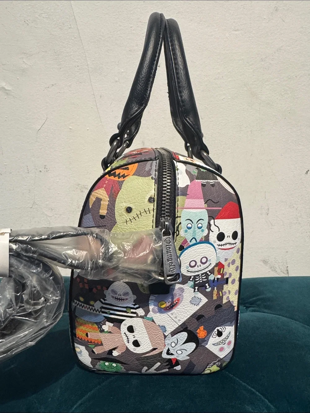 Disney The Nightmare Before Christmas Chibi character print duffle purse